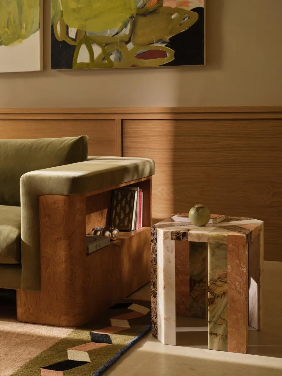 Charli Side Table - Green Onyx, Marble product