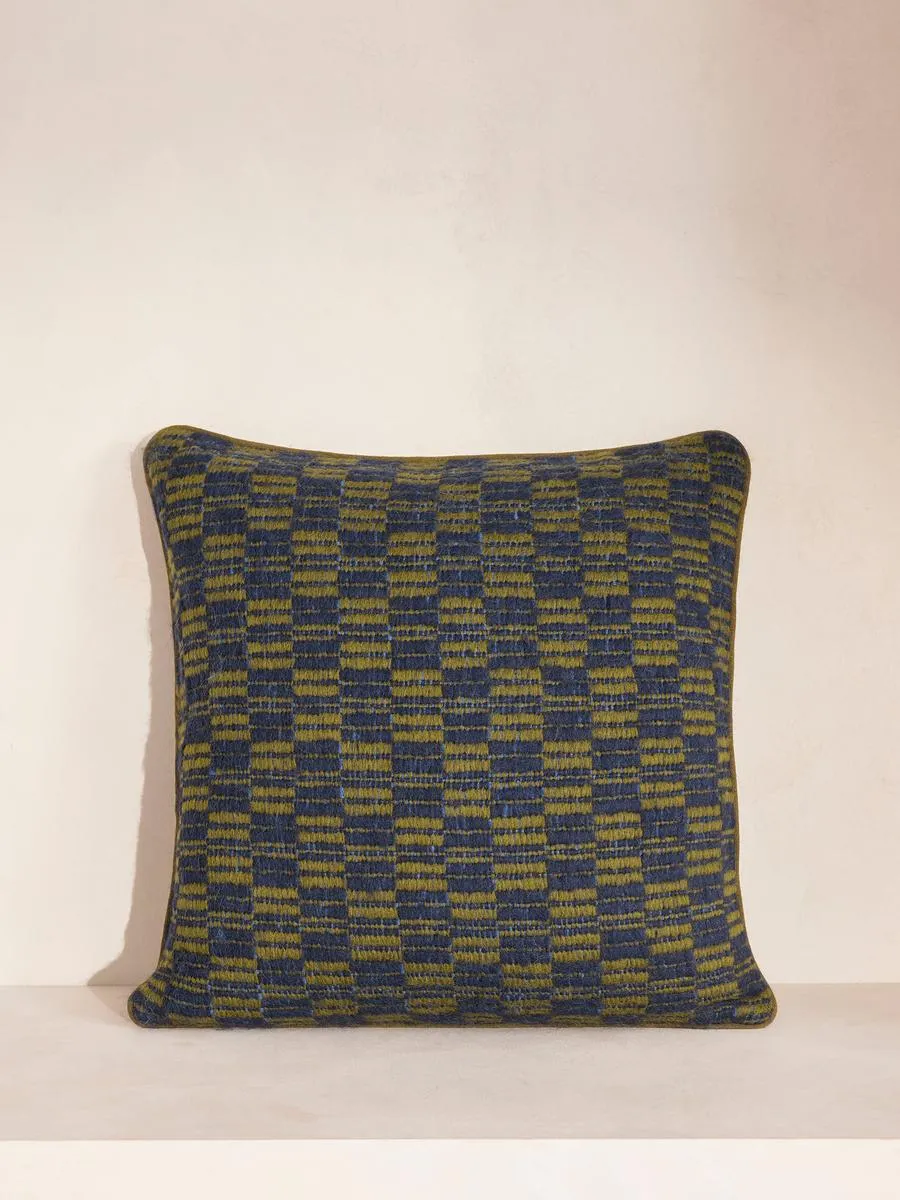 Claudius Alpaca-Blend Cushion - Dark Blue, Wool product