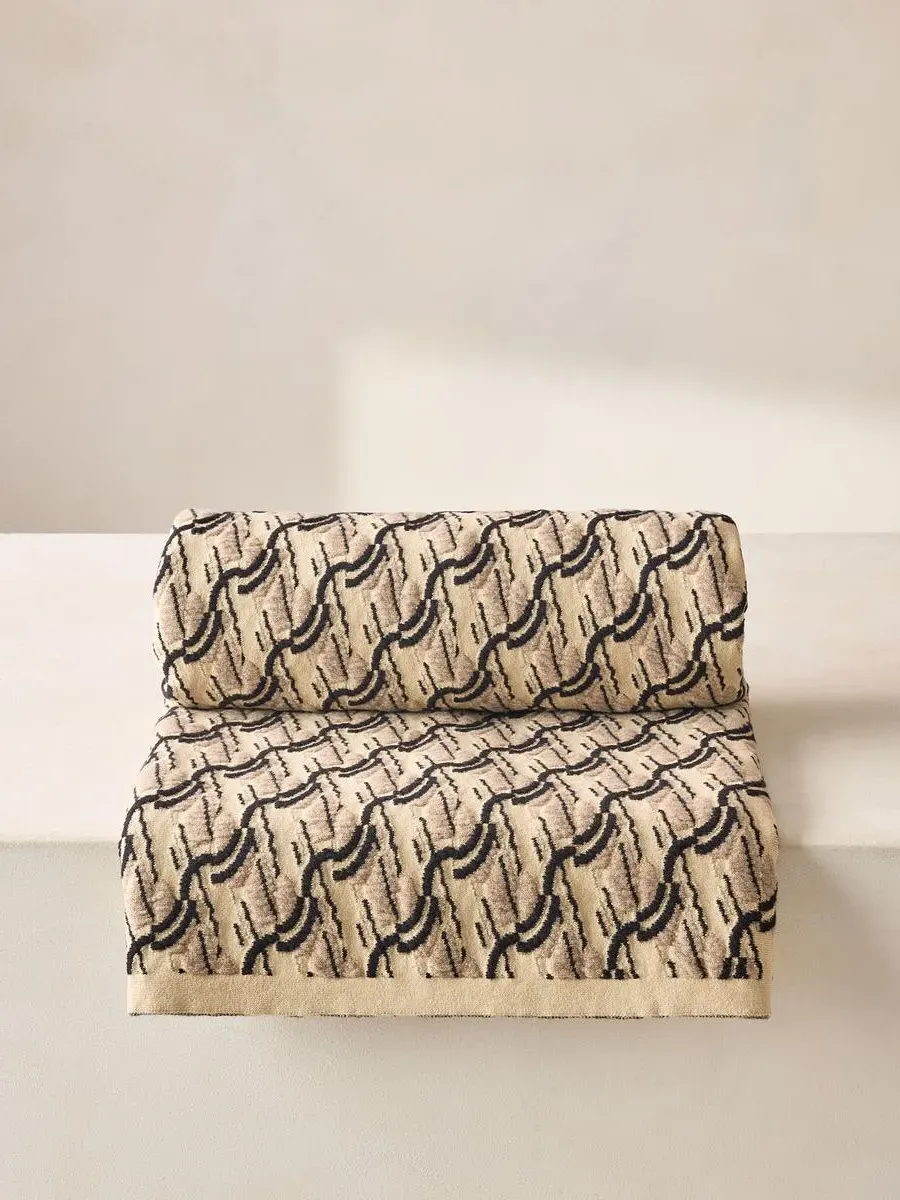 Colney Knitted Jacquard Throw - Geometric Pattern product
