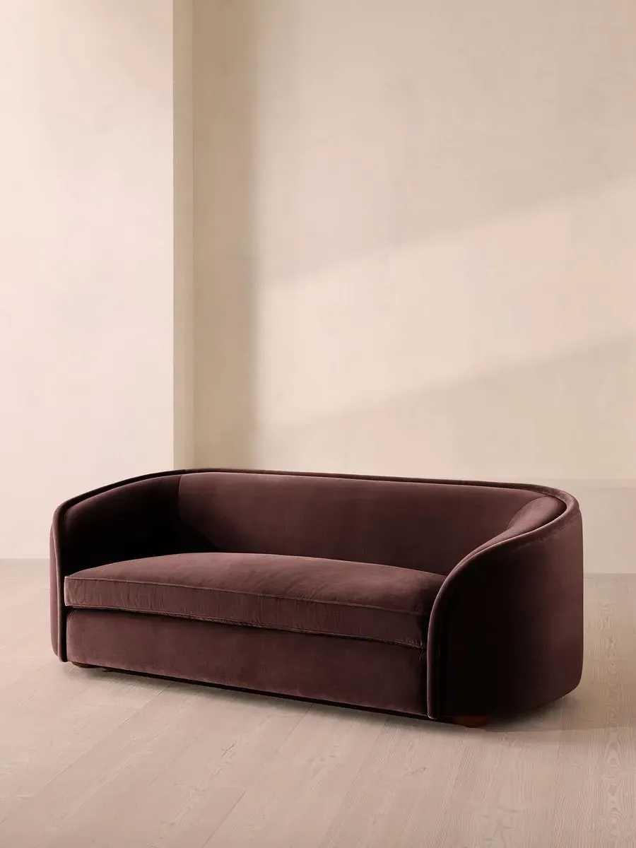 Conall 3-Seater Sofa - Aubergine, Velvet product