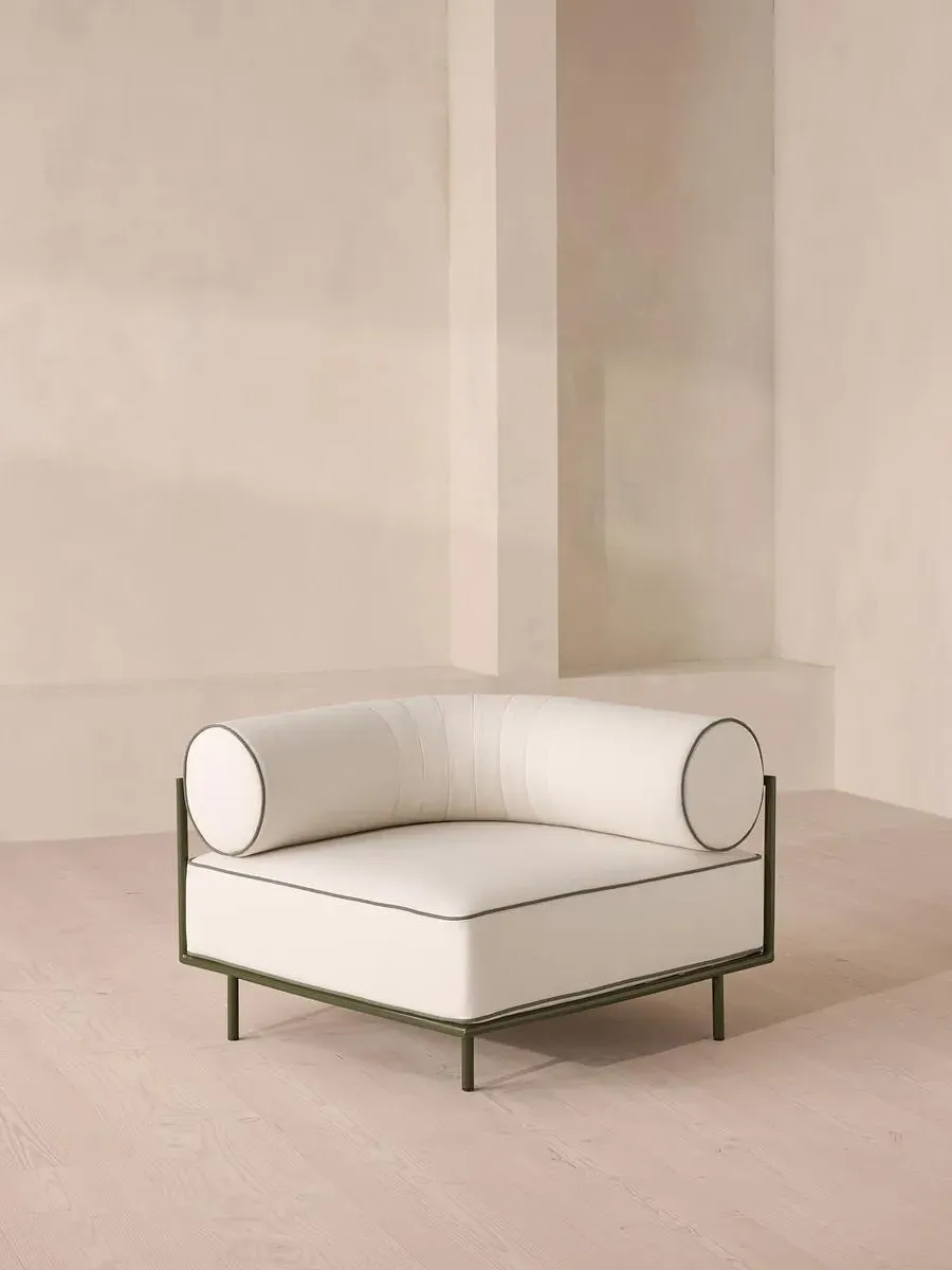 Corner Outdoor Module - Off White, Linen by Soho Home