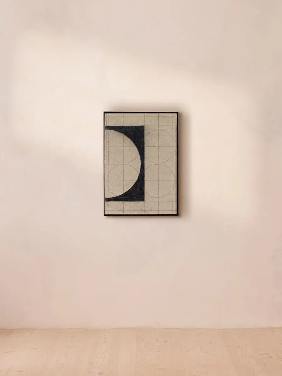 Crescent Study I by Sabrina Brouwers - Charcoal & Graphite on Canvas by Soho Home