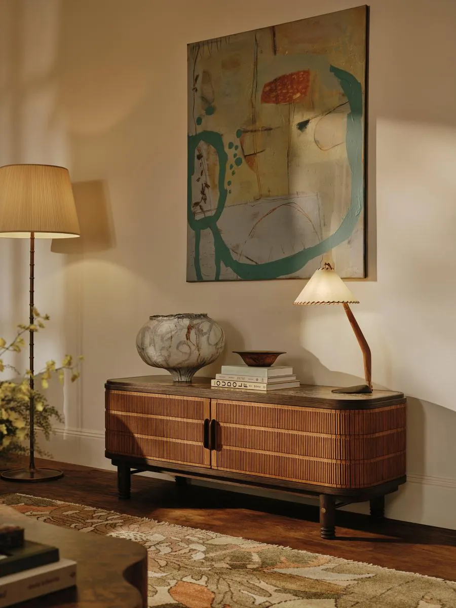 Cullen Media Unit - Dark Emperador Marble, Oak product