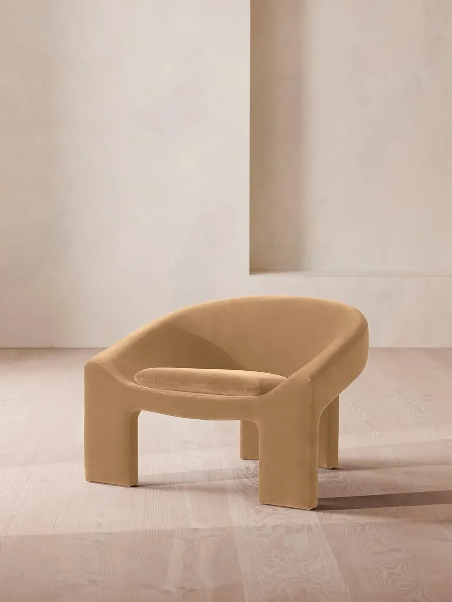 Dafne Armchair - Camel, Velvet product