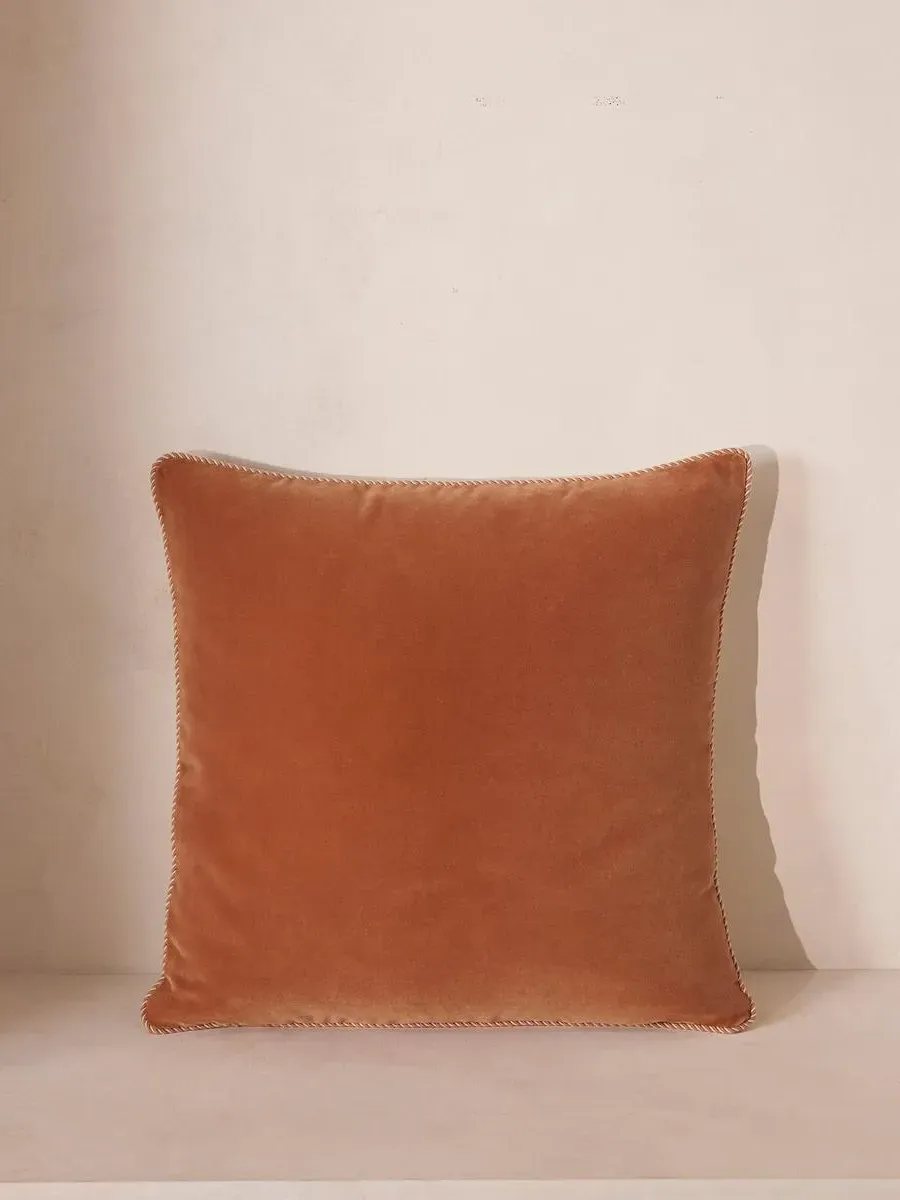 Darcy Square Cushion - Antique Rose, Velvet product