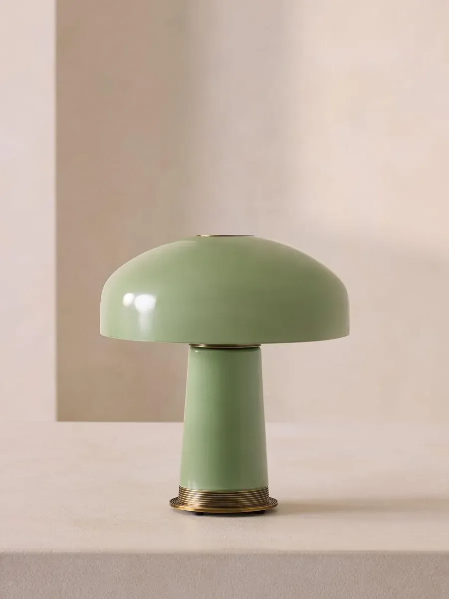Dome Portable Lamp with Dimmer - Green, Glass product