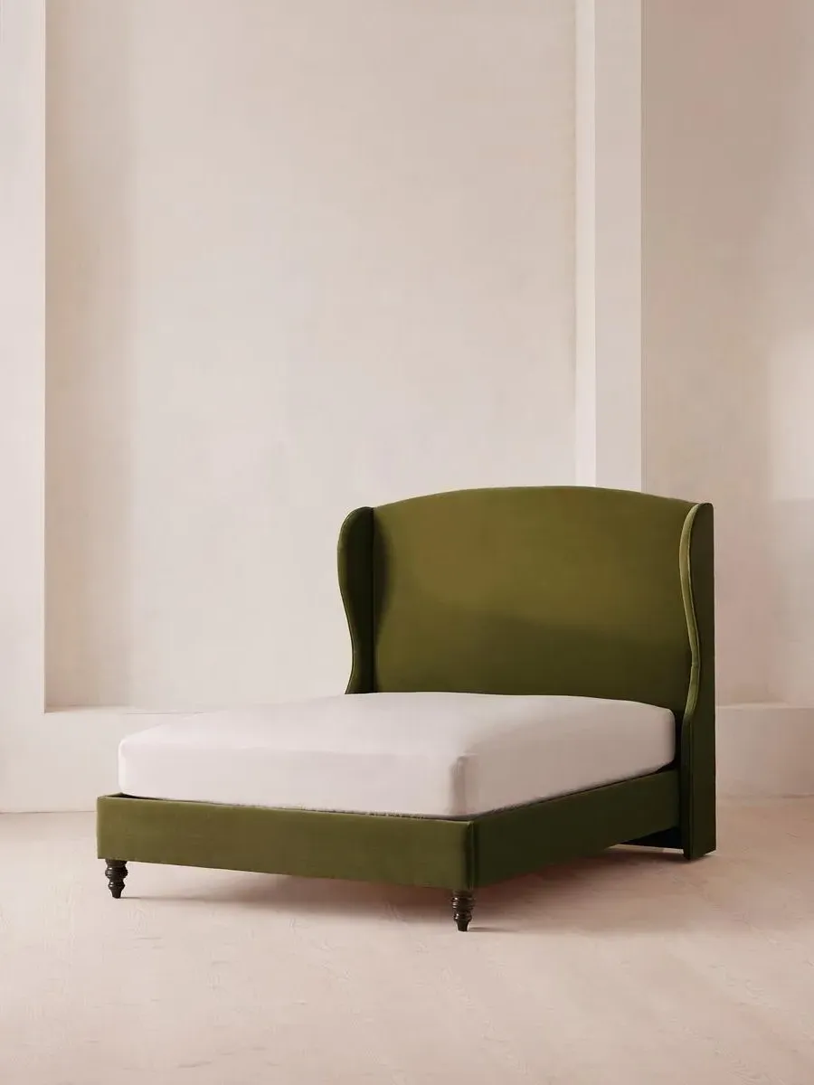 Rivas Double Bed - Olive, Velvet product
