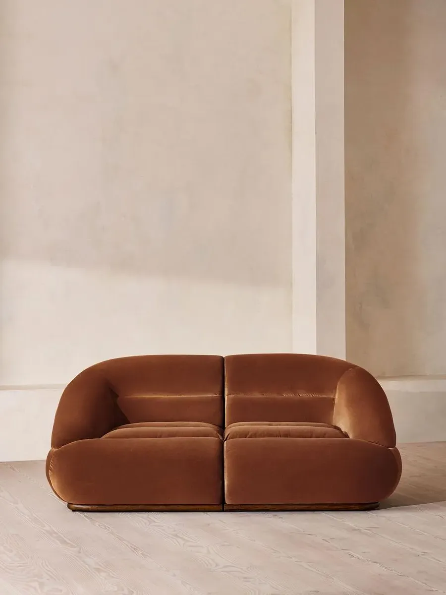 Edison 3-Seater Modular Sofa - Cinnamon, Velvet product