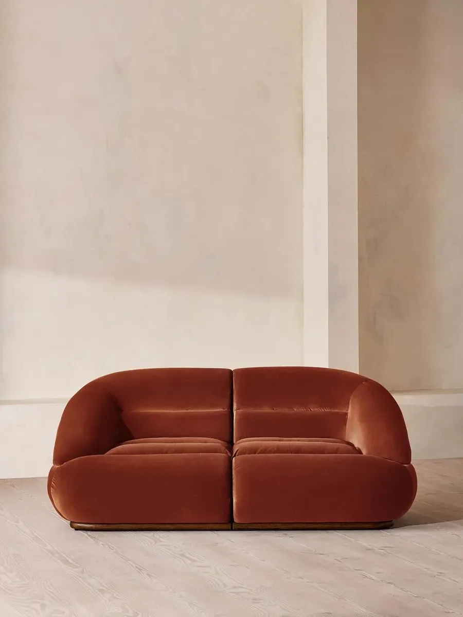 Edison 3-Seater Modular Sofa - Rust, Velvet product