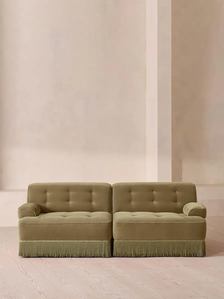 Elowen 3-Seater Modular Sofa - Lichen, Velvet product