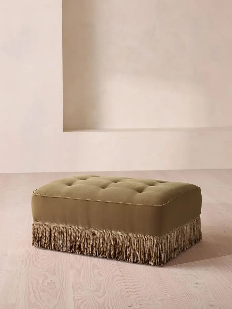 Elowen Ottoman - Truffle, Velvet by Soho Home