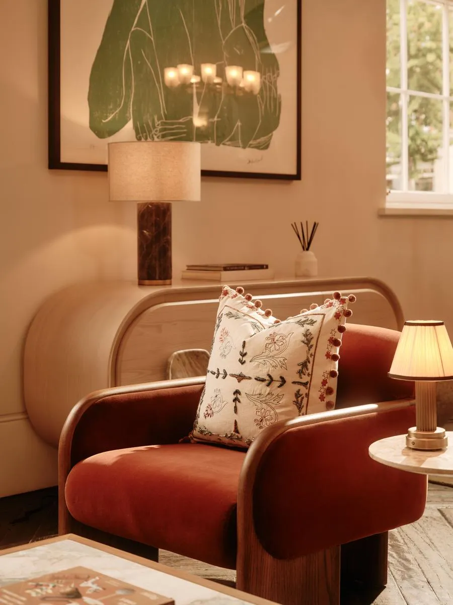 Elspeth Square Cushion - Cotton, Glass Bead product