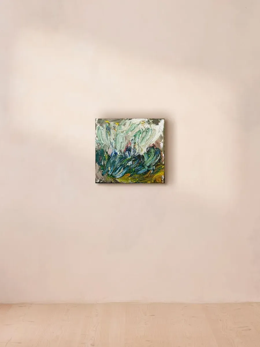 'Evening Trees' by Richard Cook Abstract Panel Painting by Soho Home