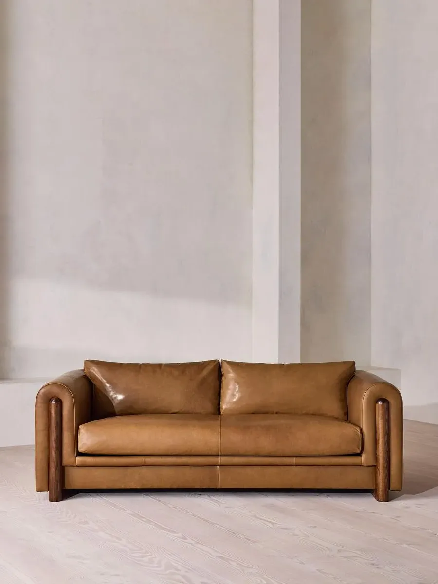 Farrell 3-Seater Sofa - Chestnut, Leather product