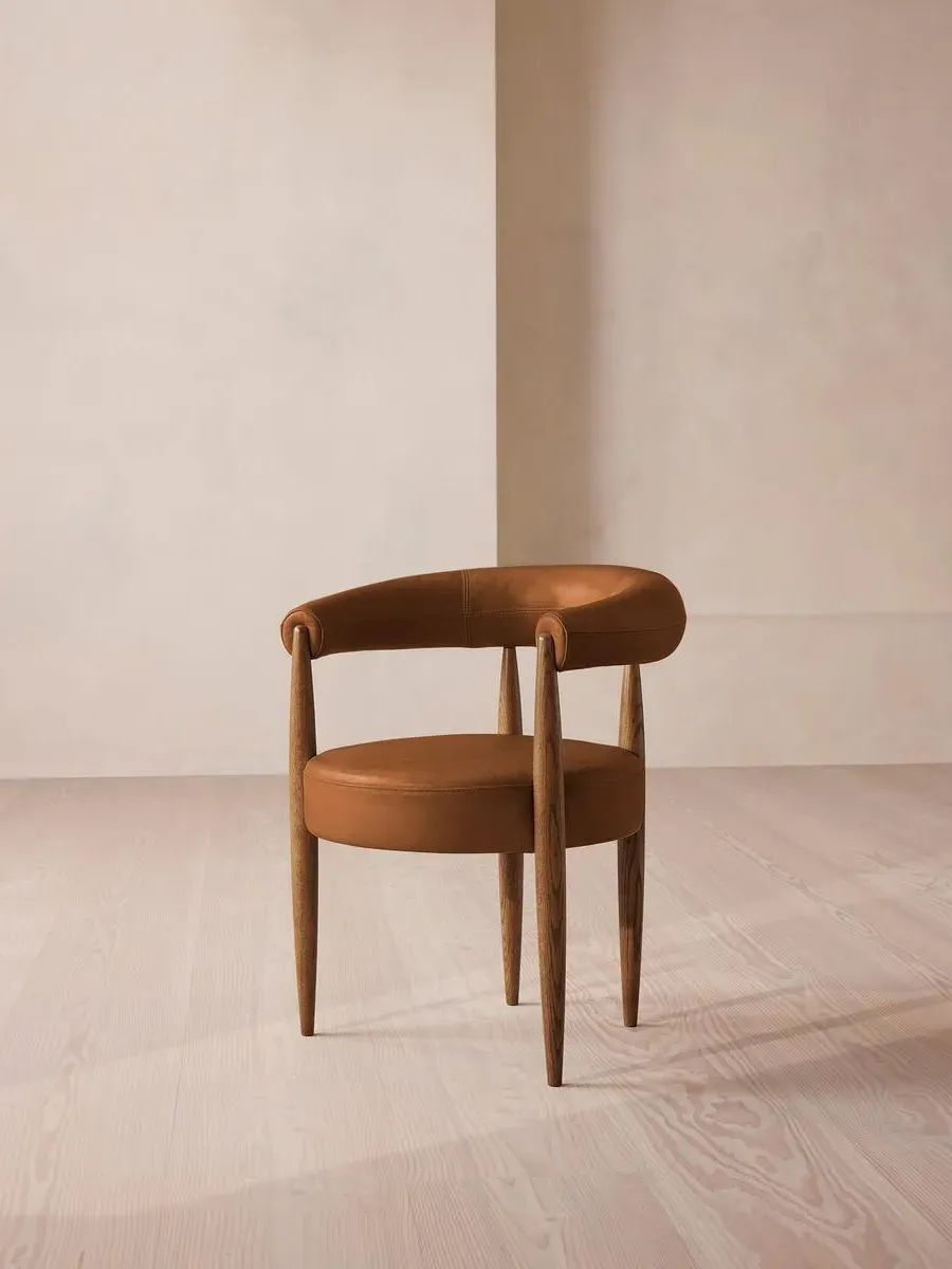 Fergus Dining Chair - Sycamore Leather product