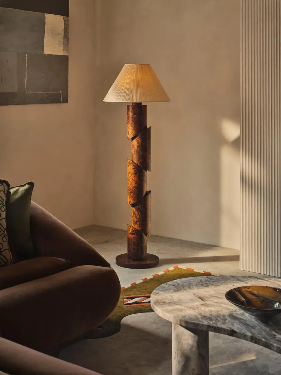 Franco Floor Lamp - Abstract Burl product