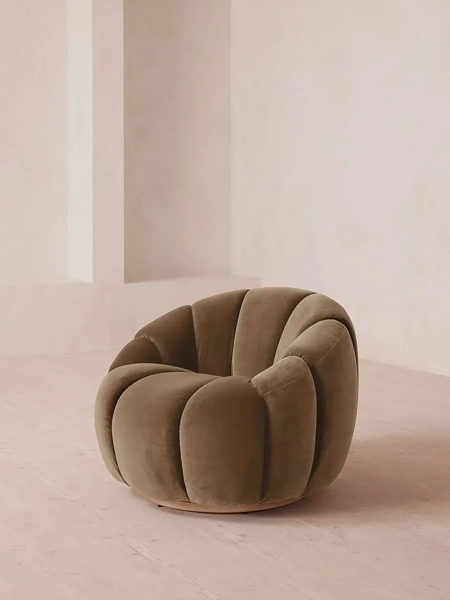Garret Swivel Armchair - Truffle, Velvet product