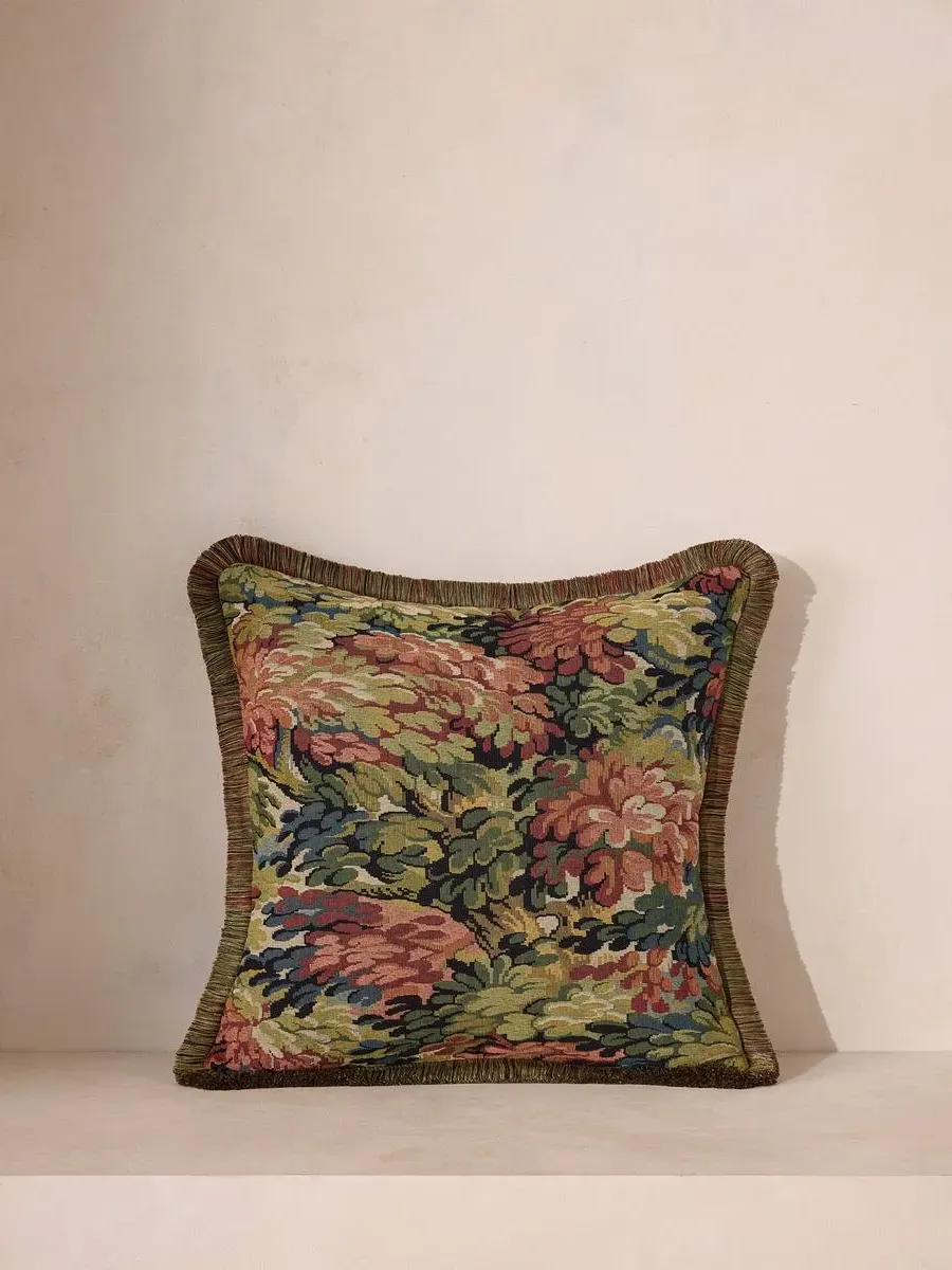 Greek Street Cushion with Fringe Trim product