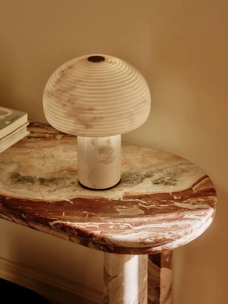 Harlow Portable Lamp - Alabaster by Soho Home