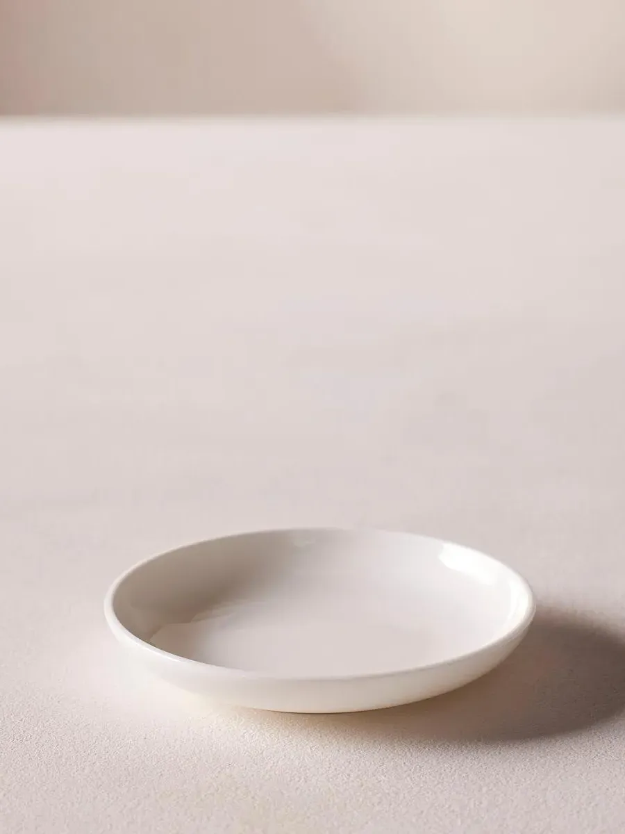 House Butter Dish - White, Bone China product