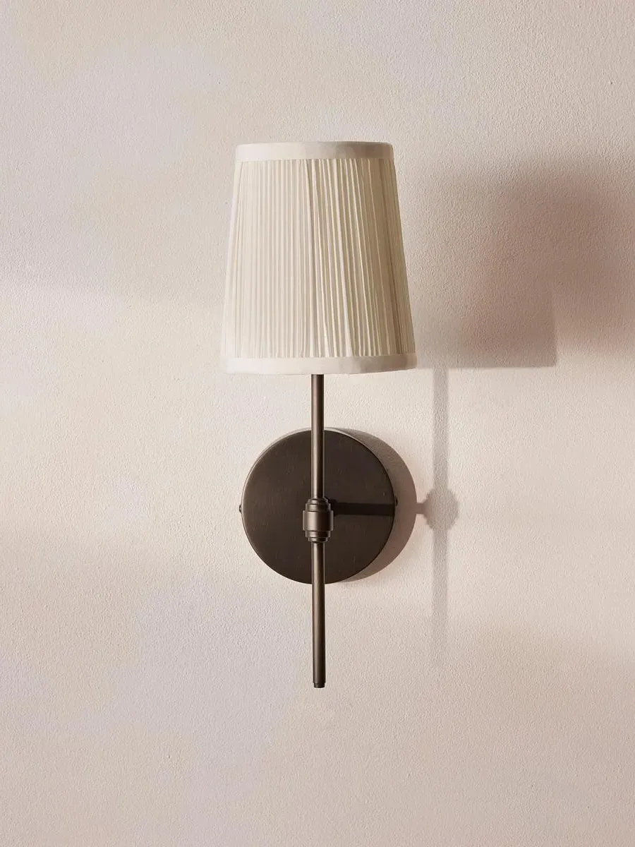 Isobella Wall Light - Blackened Brass, Cotton product