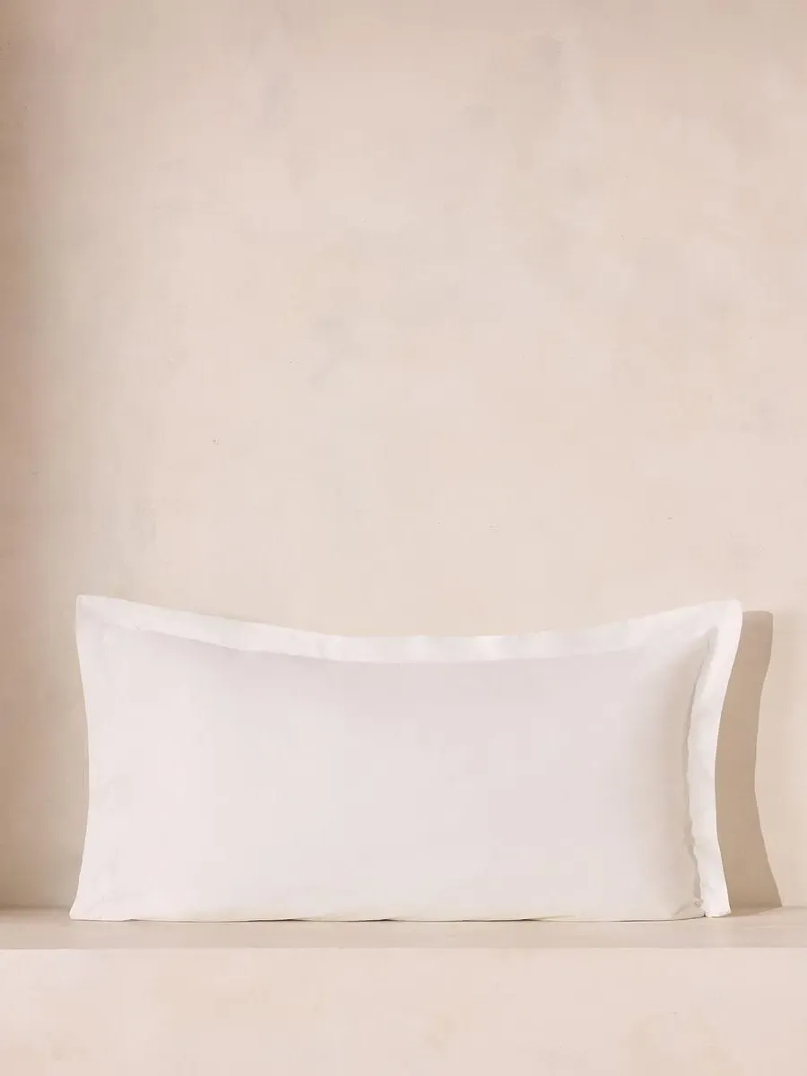 House Oxford King Size Pillowcase Set of Two - White, Egyptian Cotton product