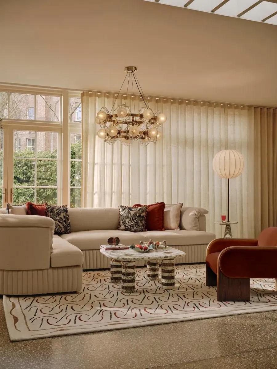Oona L-Shaped Modular Sofa - Bisque, Linen product