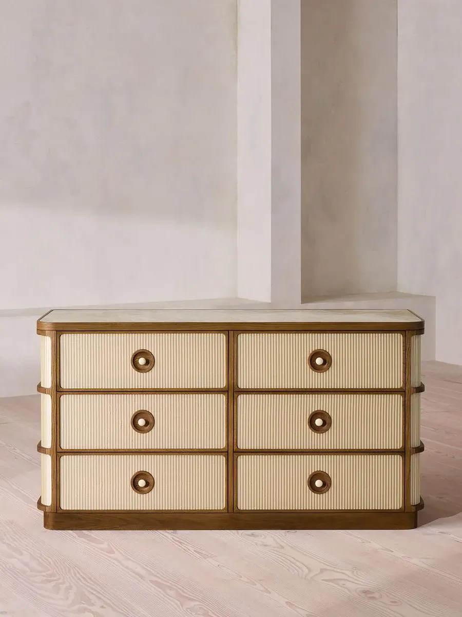 Leo Six Drawer Dresser - Royal Diana Marble product