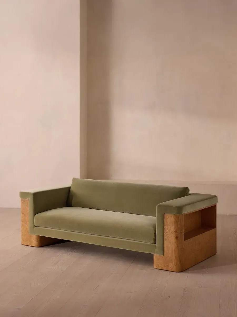 Linden 3-Seater Sofa - Lichen, Velvet product