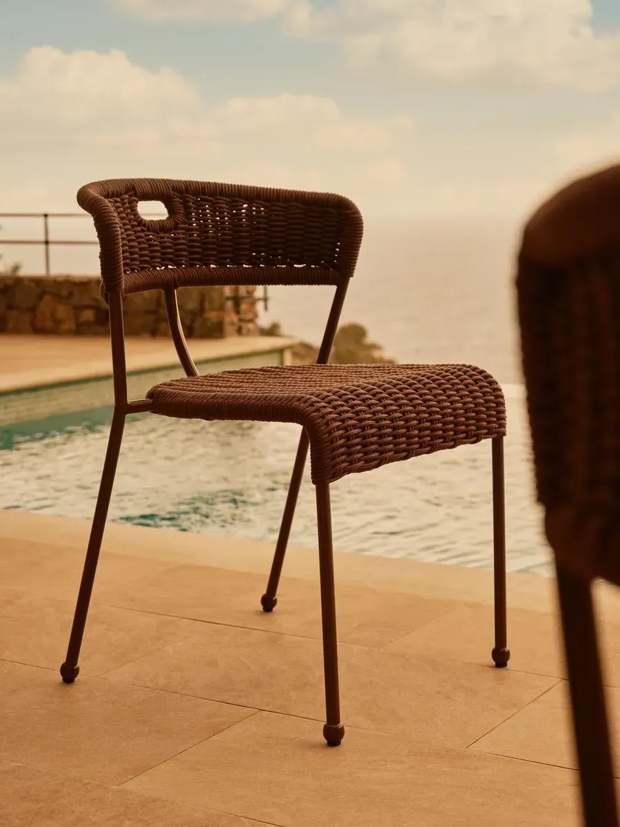 Lisson Outdoor Dining Chairs (Pair) - Bordeaux, Woven Rope product
