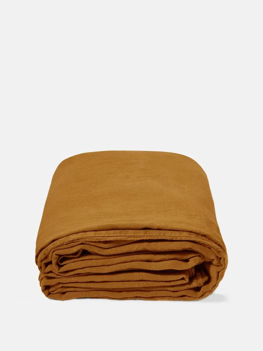 Luna Emperor Duvet Cover - Rust, Linen product