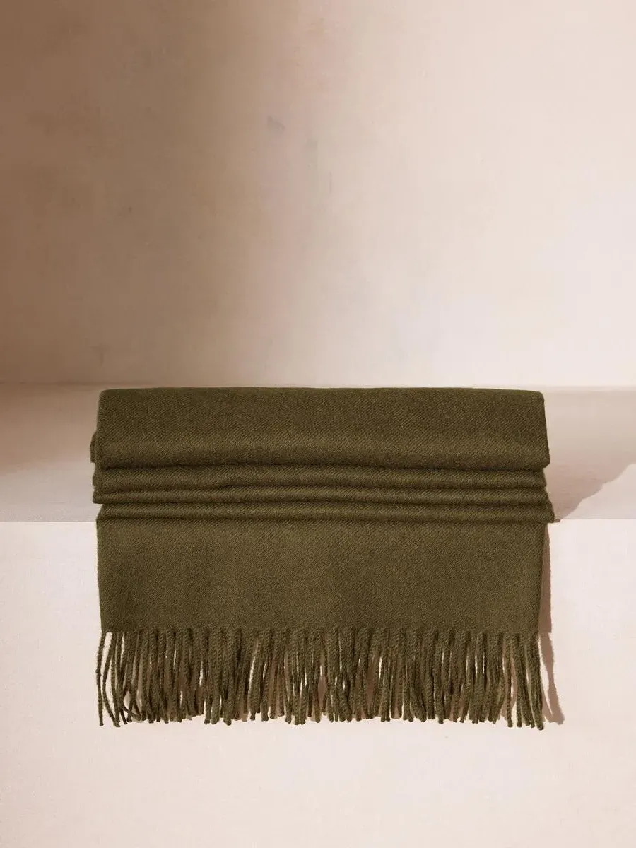 Maria Alpaca Throw - Olive product