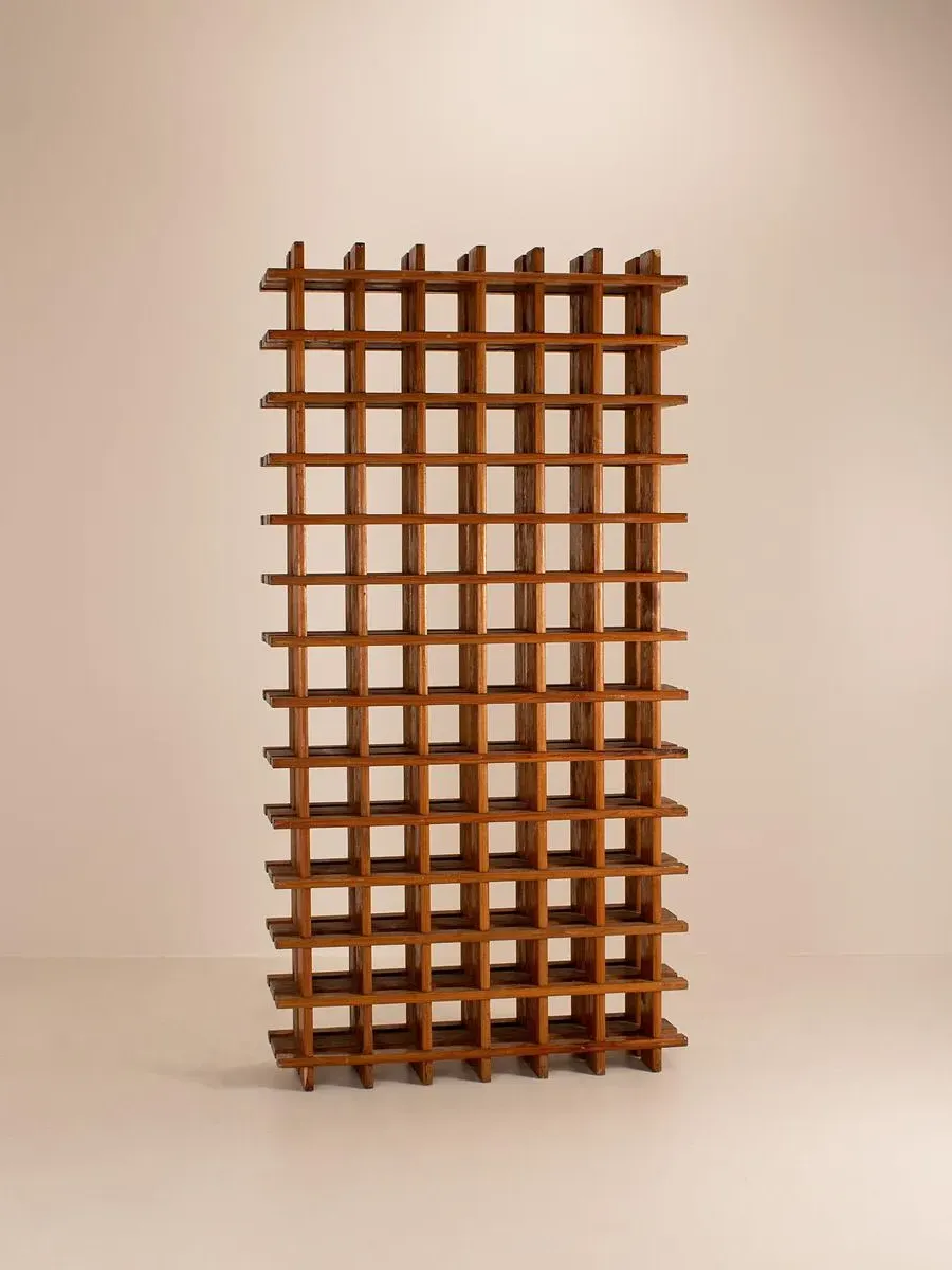 Mid Century Wine Rack - Solid Wood product