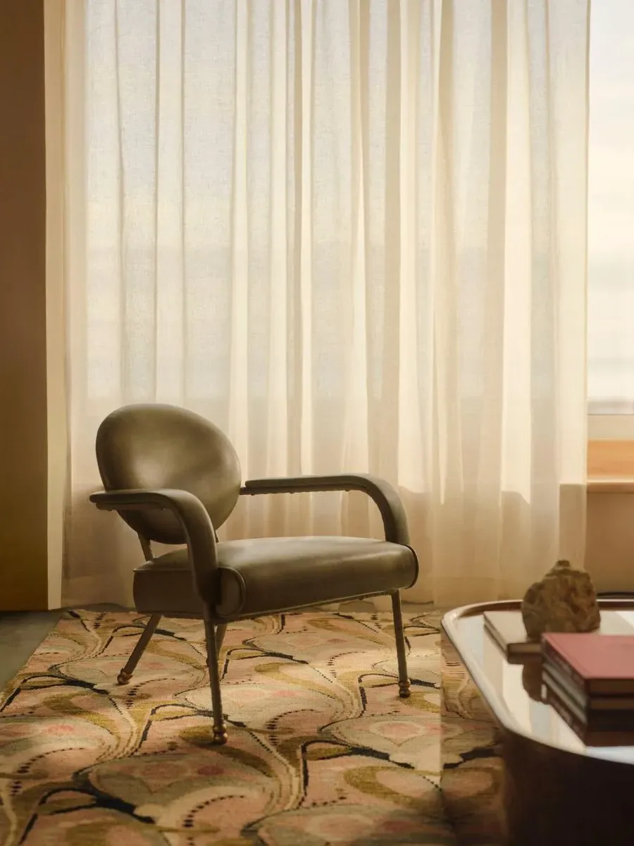Milo Armchair - Moss, Leather product