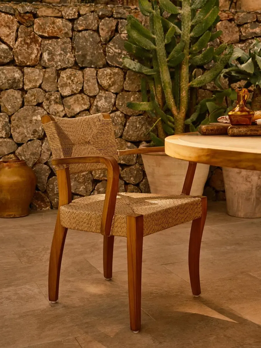 Molina Outdoor Dining Chair - Natural, Teak product