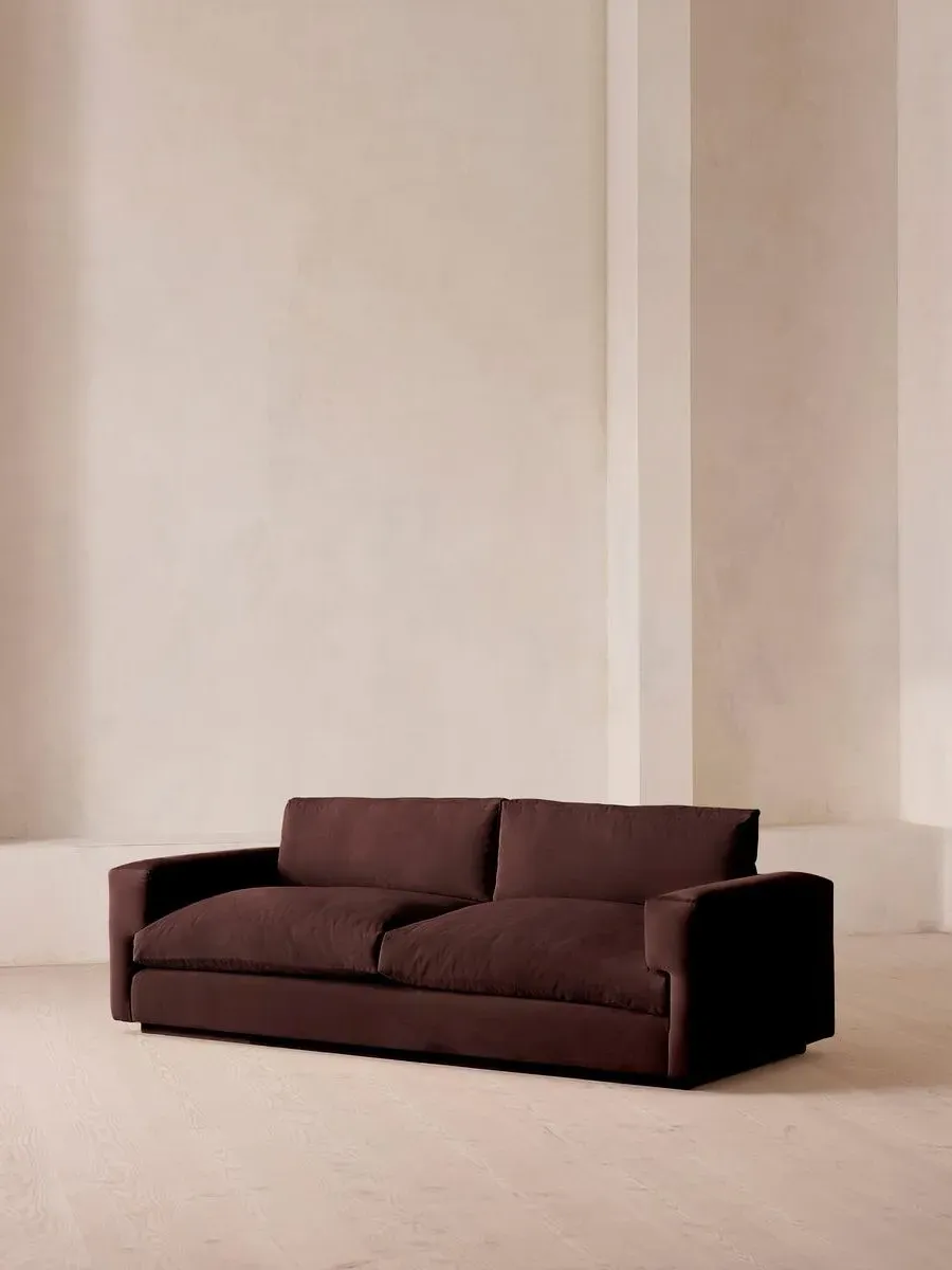 Mossley 3-Seater Sofa - Aubergine, Velvet product