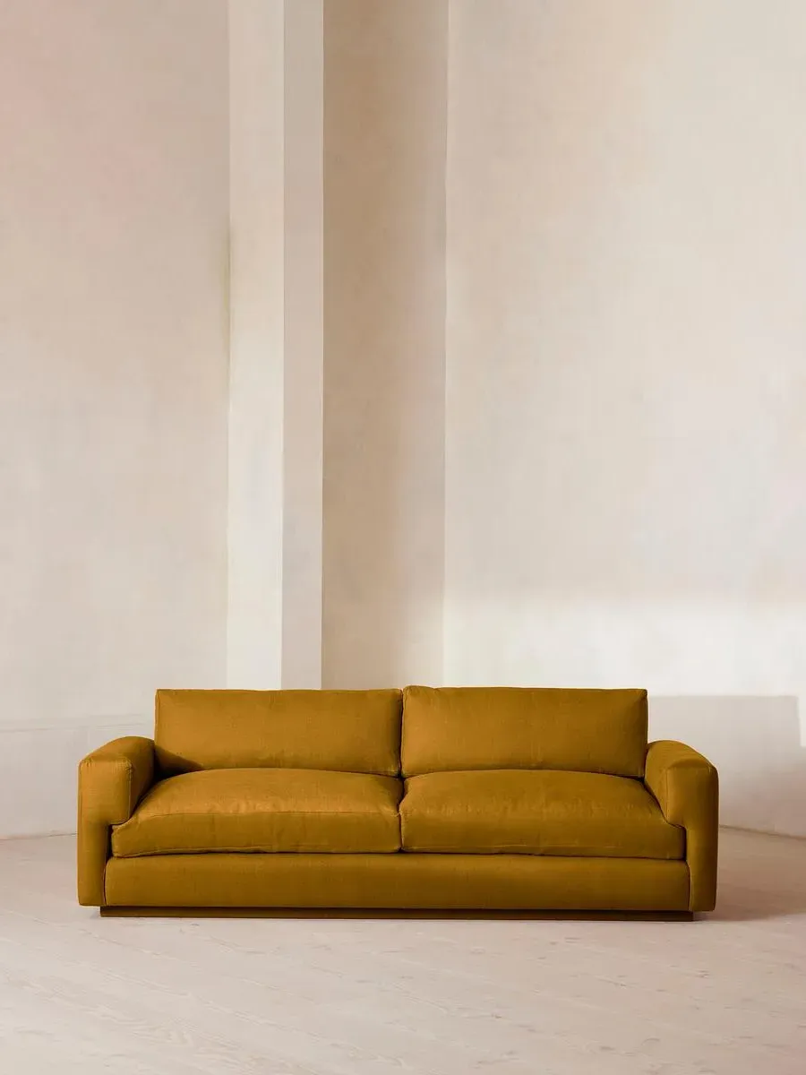 Mossley 3-Seater Sofa - Turmeric, Linen by Soho Home