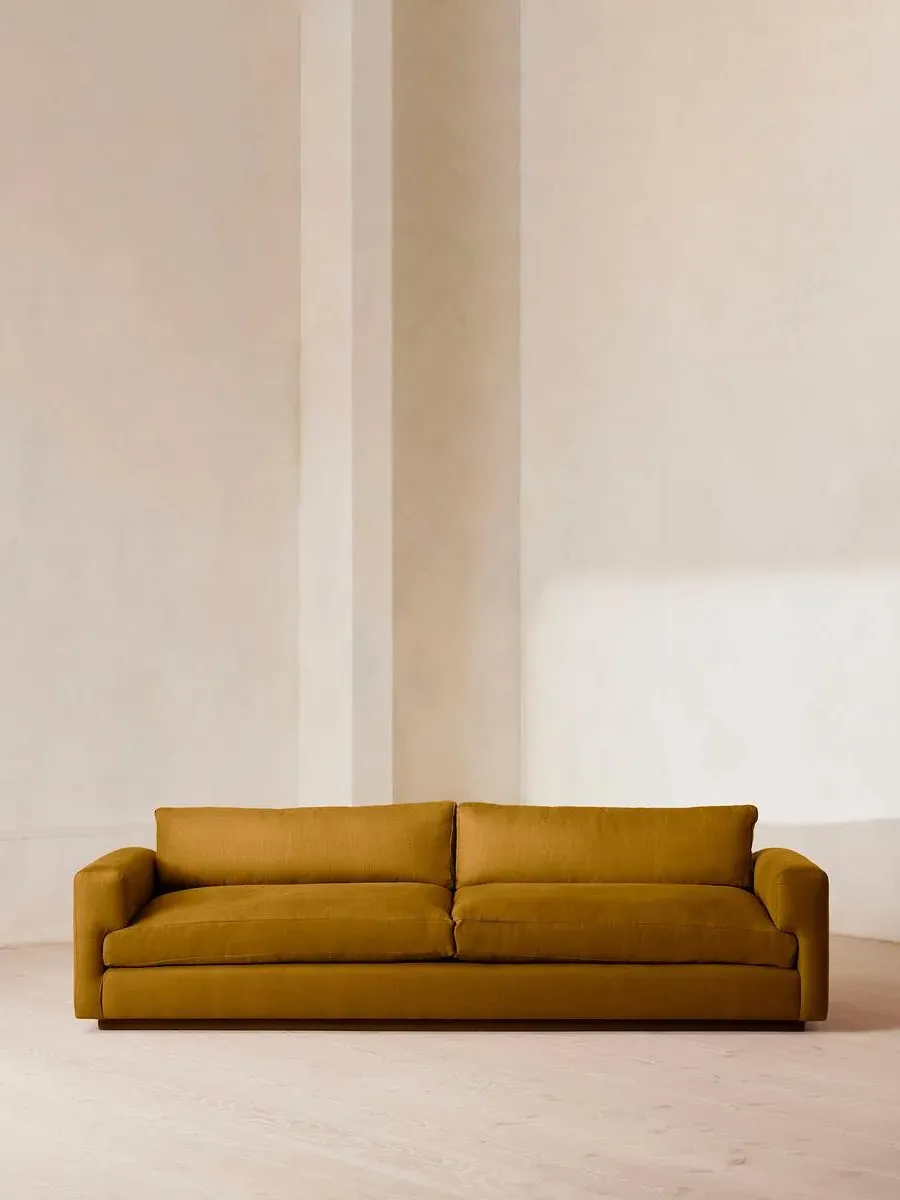 Mossley 4-Seater Sofa - Turmeric, Linen by Soho Home
