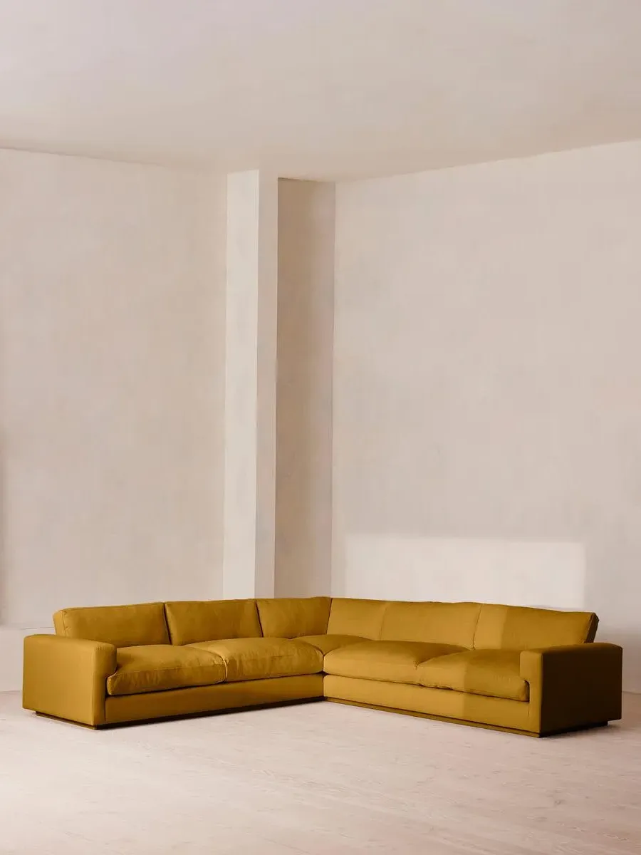 Mossley Corner Sofa - Turmeric, Linen by Soho Home
