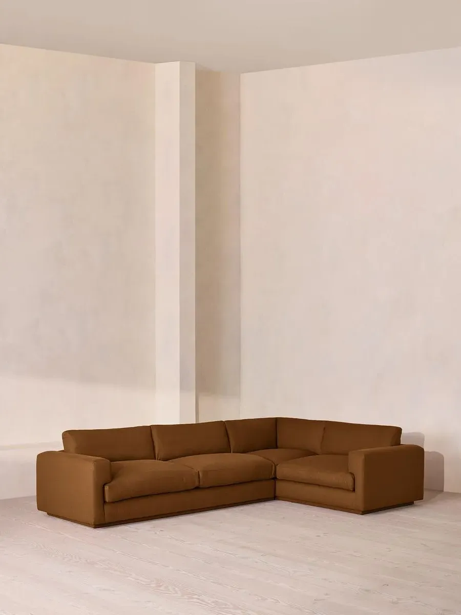 Mossley L-Shaped Sofa - Terracotta, Linen by Soho Home