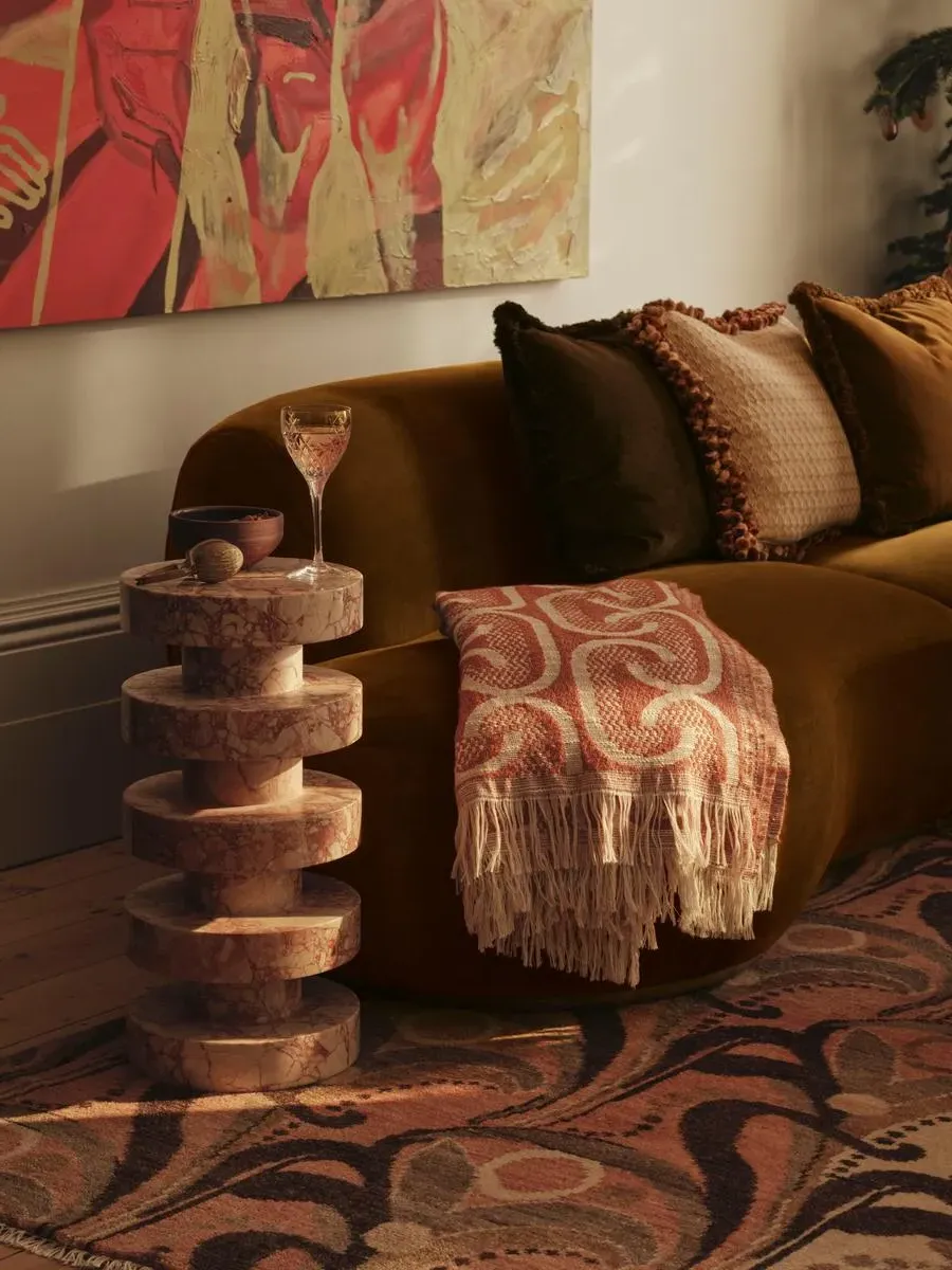 Nelson Side Table - Breccia Pernice Marble product