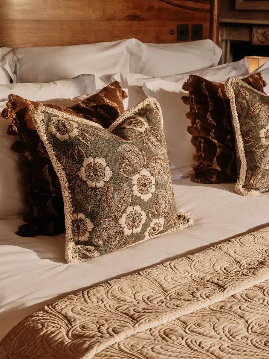 Nita Square Cushion - Sage, Cotton product