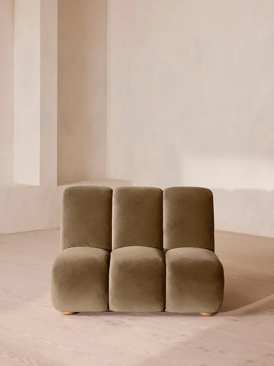 Noelle Modular Armchair - Truffle, Velvet product