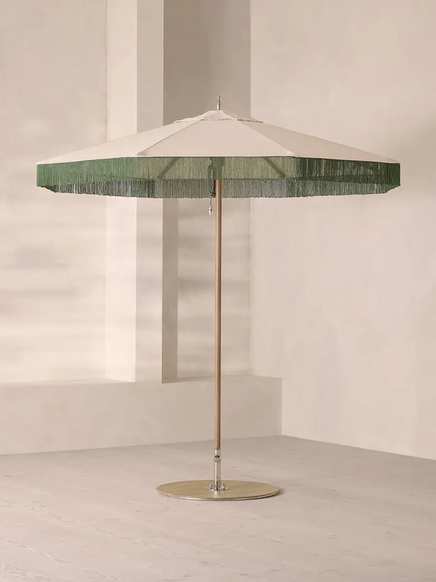 Tuuci Soho House Amsterdam Parasol with Fringing - Cream, Marine-Grade product
