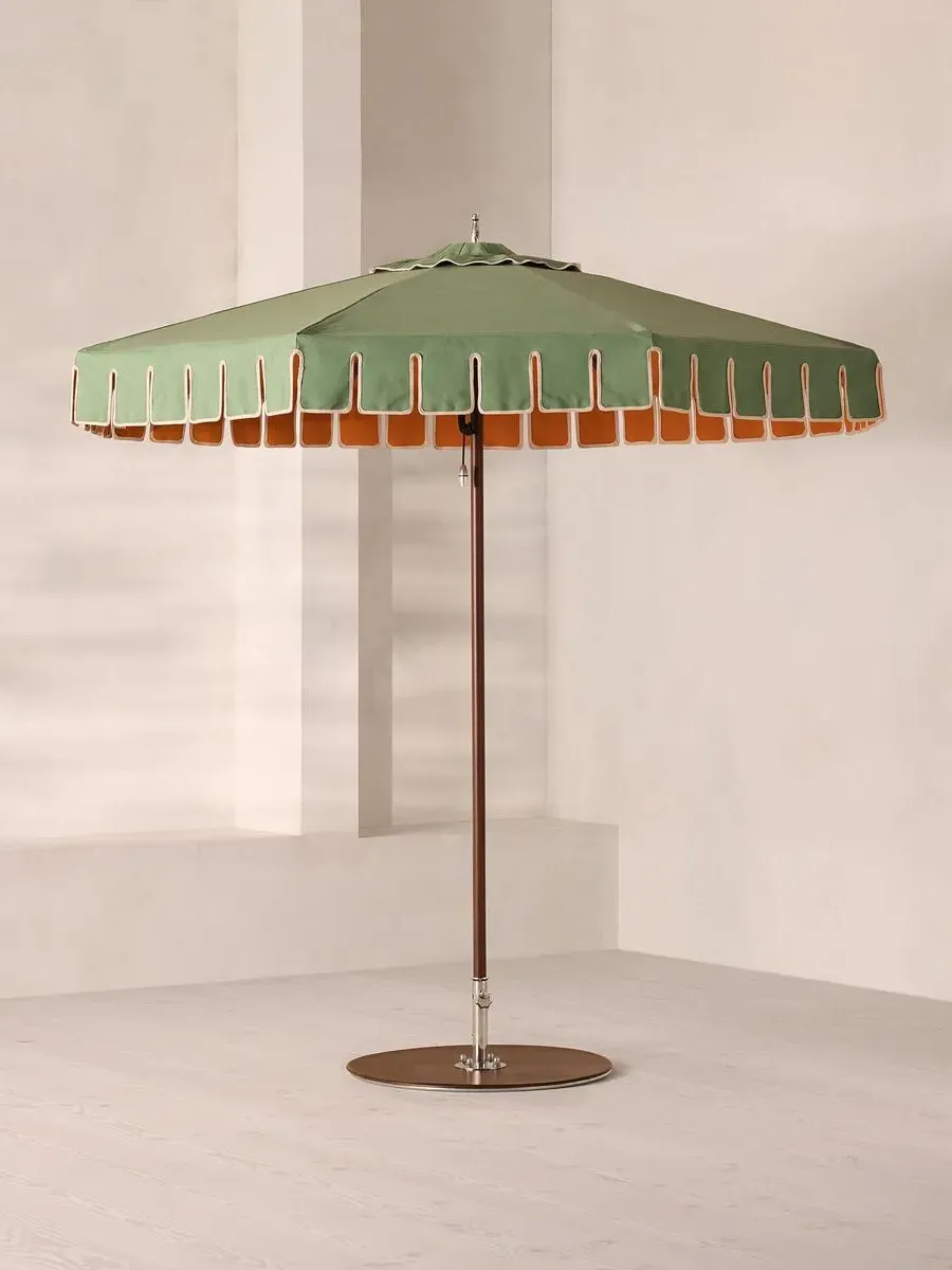 Octagonal Parasol with Scalloped Edge - Marine Grade product