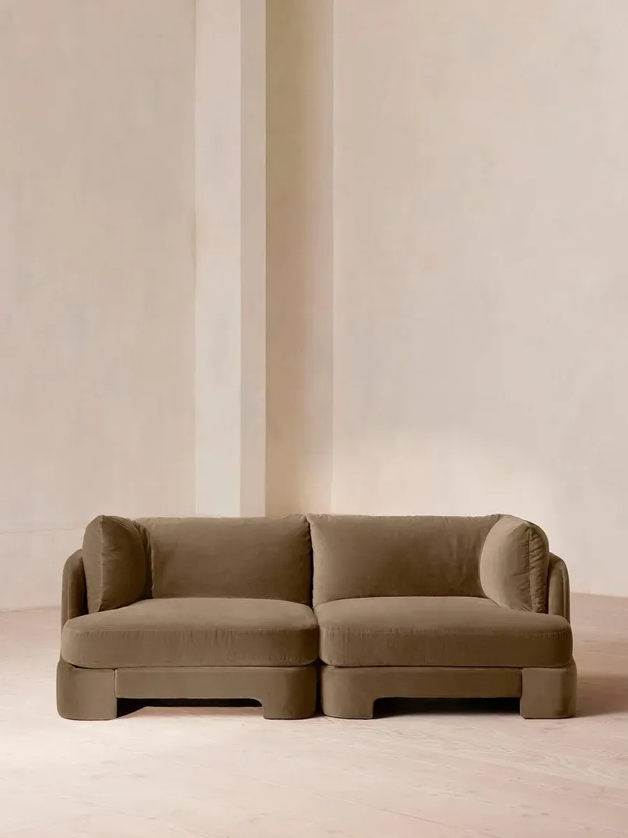 Odell 3-Seater Modular Sofa - Truffle, Velvet product