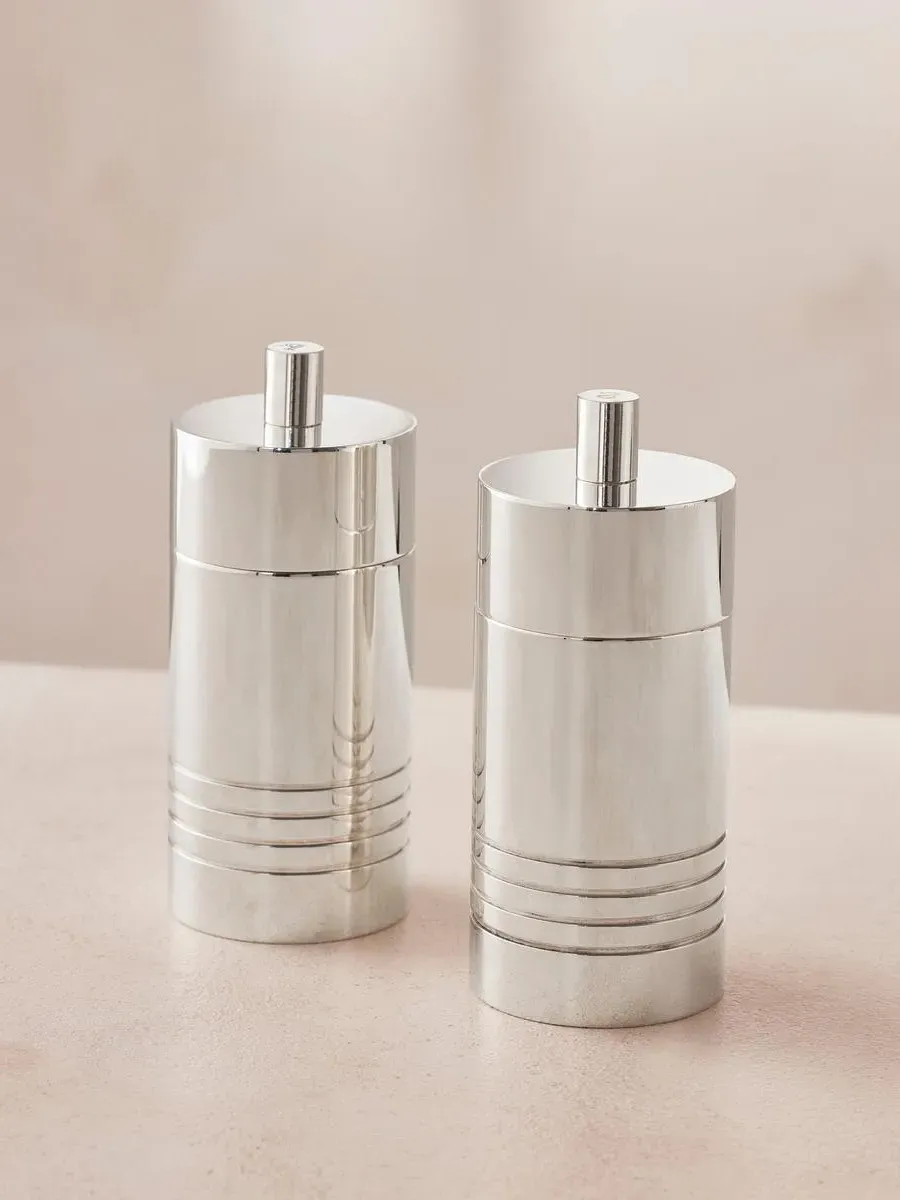 Oliver Salt & Pepper Shakers - Silver Plated by Soho Home