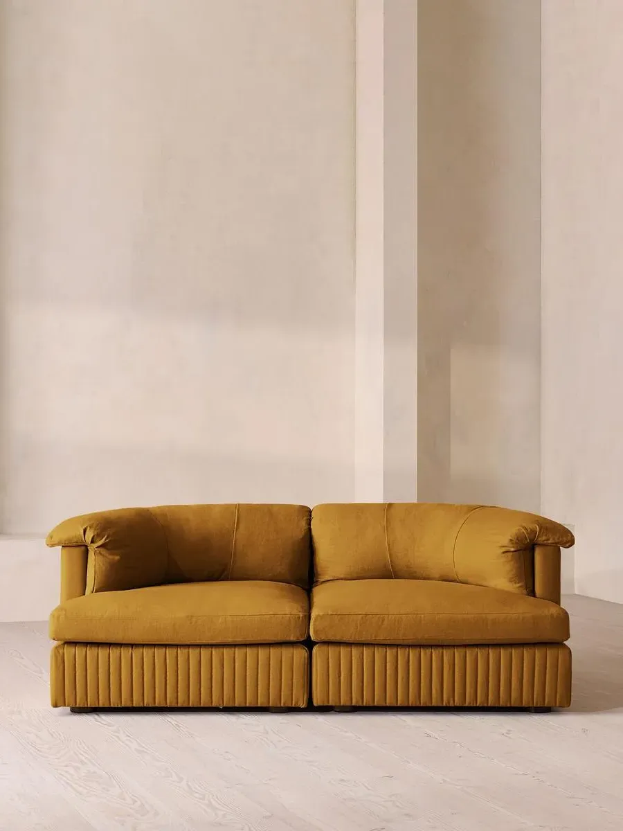 Oona 3-Seater Modular Sofa - Turmeric, Linen by Soho Home