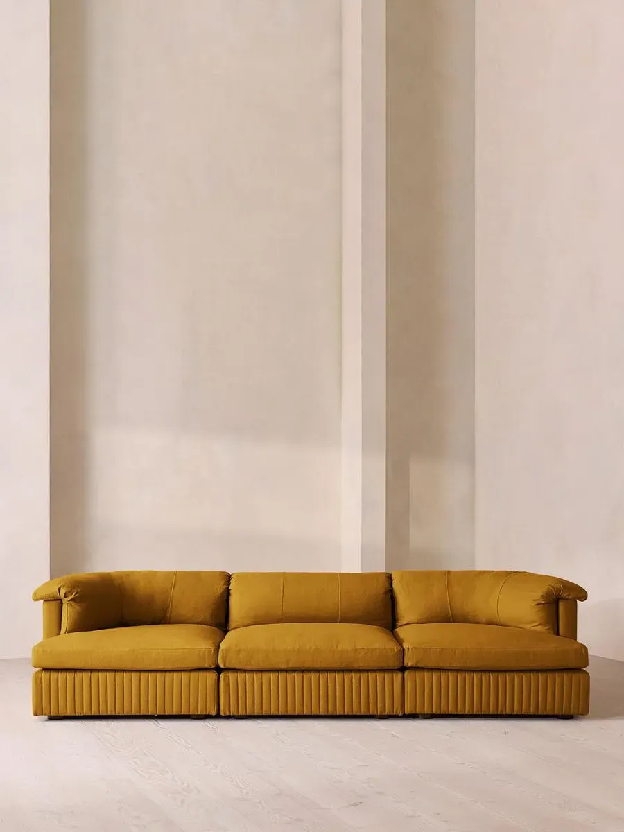 Oona 4-Seater Modular Sofa - Turmeric, Linen by Soho Home