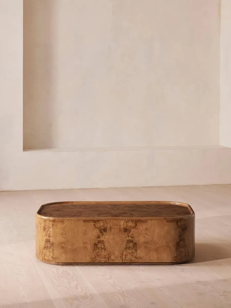 Oval Coffee Table - Olive, Ash Burl product